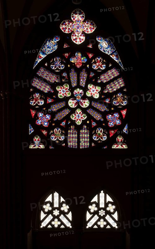 Oppenheim, St Catherine's Church, rose window in the south aisle