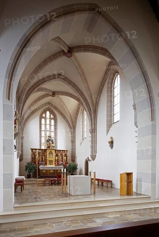 Choir with new folk altar, St., Saint, Saint