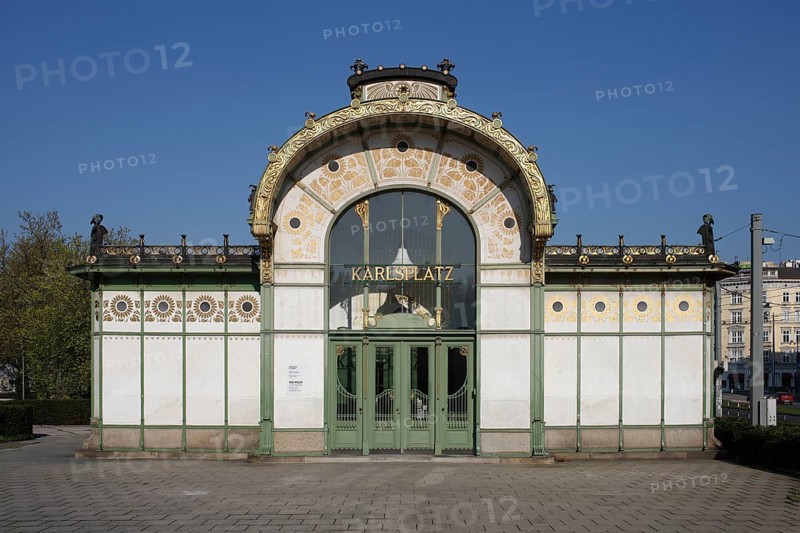 Vienna, Wagner Pavilion on Karlsplatz