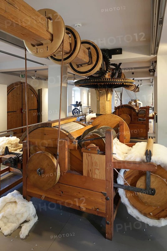 Founded in 1783 by Johann Gottfried Brügelmann, the first textile factory on the European mainland. Reconstructed spinning machines on the upper floor