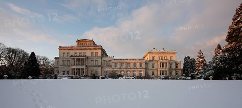 Essen, Villa Hügel in the snow