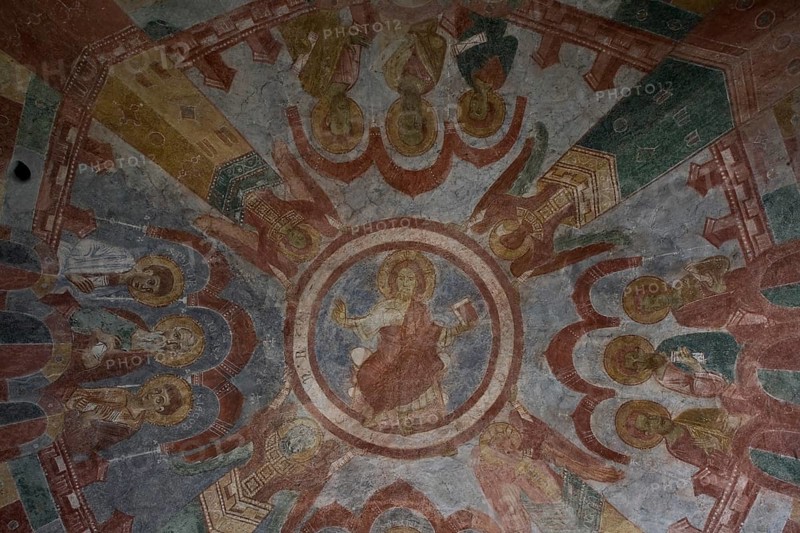 Austria Matrei East Tyrol OT Ganz St Nikolai. Upper chancel vault painting, St, St, Saint
