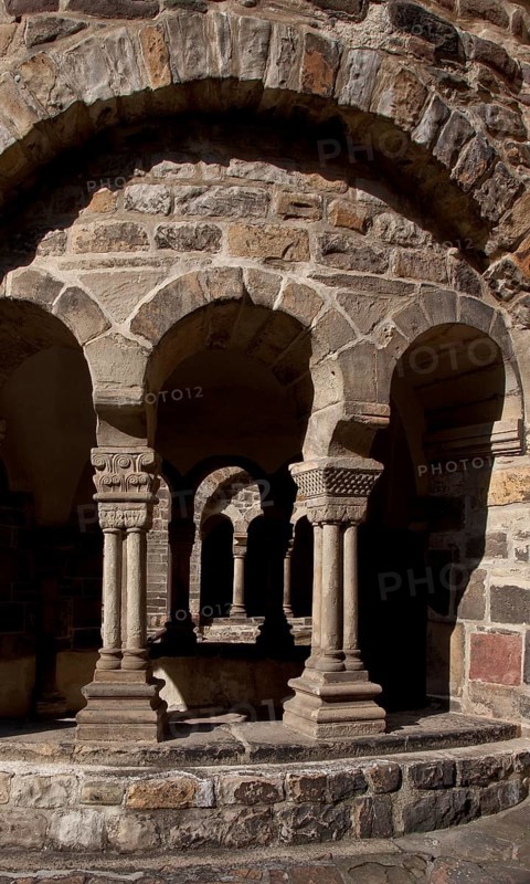 Magdeburg Monastery of Our Lady South window of the well house built in the 12th century Partial view, St., Sankt, Saint