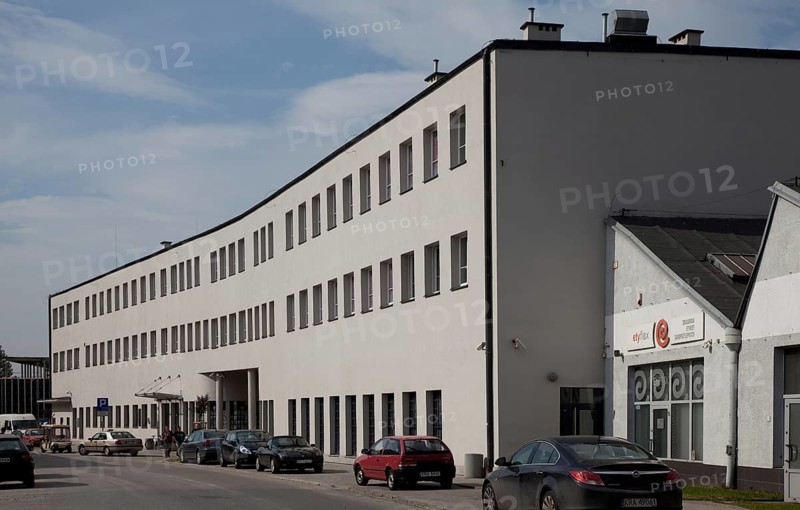 Fabryka Emalia Oskara Schindlera (short: Fabryka Schindlera), former factory of Oskar Schindler, administration building street view, Schindler's List, Schindler's List