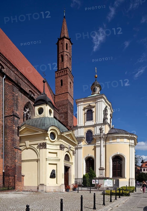 East parts from south-west, Mater Dolorosa Chapel on the right, built in 1725-27 by Christoph Hackner, St., Sankt, Saint