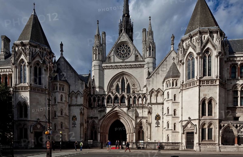 Civil court in the street STRAND, built 1874-82, main entrance seen from the south-east