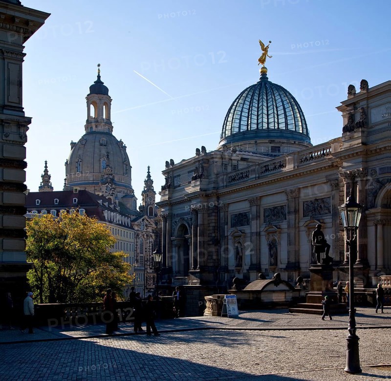 View of the domes from the north-east - the glass one popularly known as ZITRONENPRESSE, St., Sankt, Saint