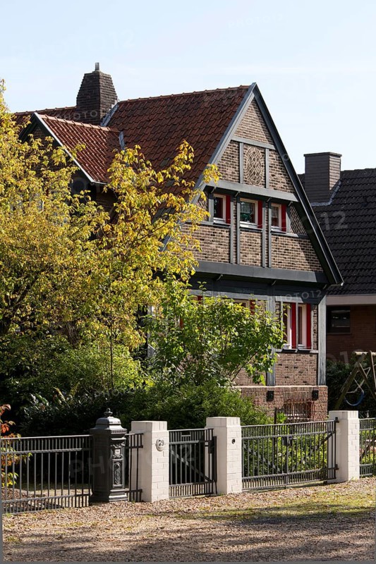 Former Küpers laundry, lawn bleaching and open-air drying, west side, built ca. 1933-1935, architect: Friedrich Kühnen, gabled pitched roof