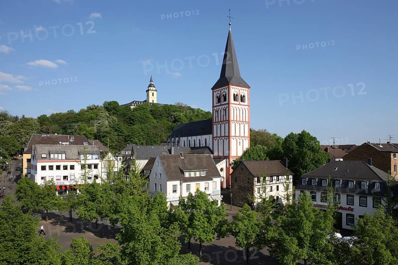 In the background the Michaelsberg with the Benedictine Abbey of St Michael, St, St, Saint, Saint