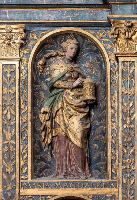 Brauweiler near Pulheim, St Nicholas Abbey Church, south transept, Antonius altar from 1552, Mary Magdalene