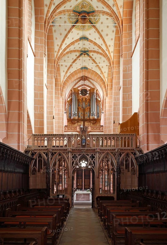 View to the west from the choir, St., Sankt, Saint