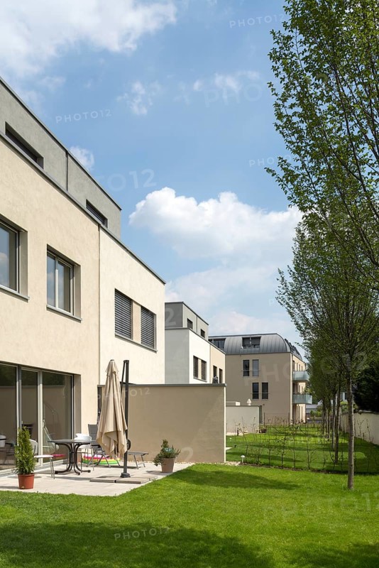 Krefeld, Rott housing estate, Reymann Architekten 2018, house no. 5-1, garden side