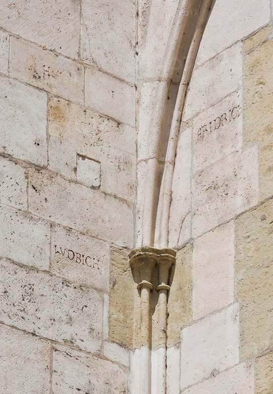 Master Ludwig inscription on the south side, St., Sankt, Saint
