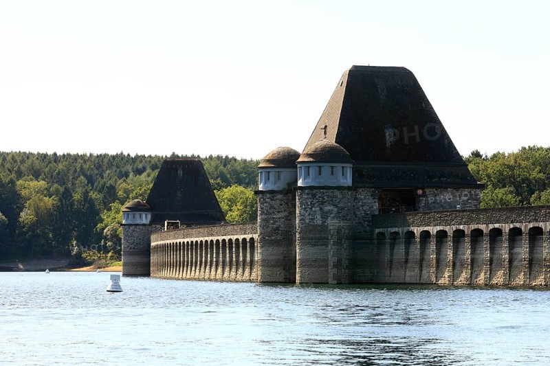 Dam wall, built between 1908 and 1913