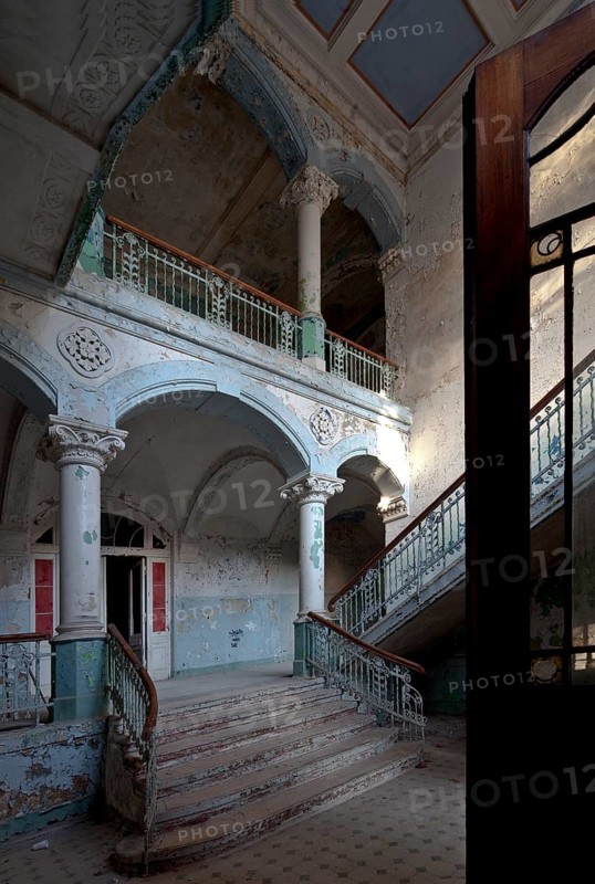 Pavilion for men, staircase to the north-east