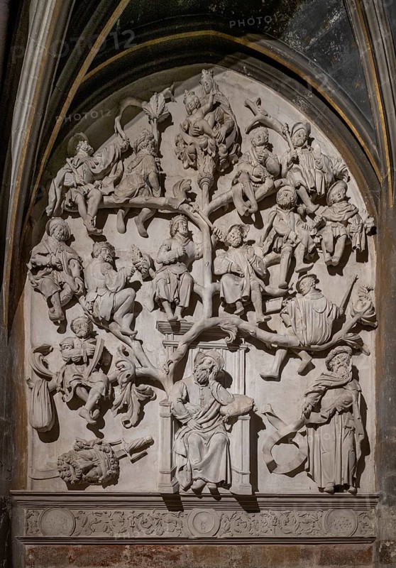 Chaumont, Basilica of St-Jean-Baptiste, 16th century Jesse Tree
