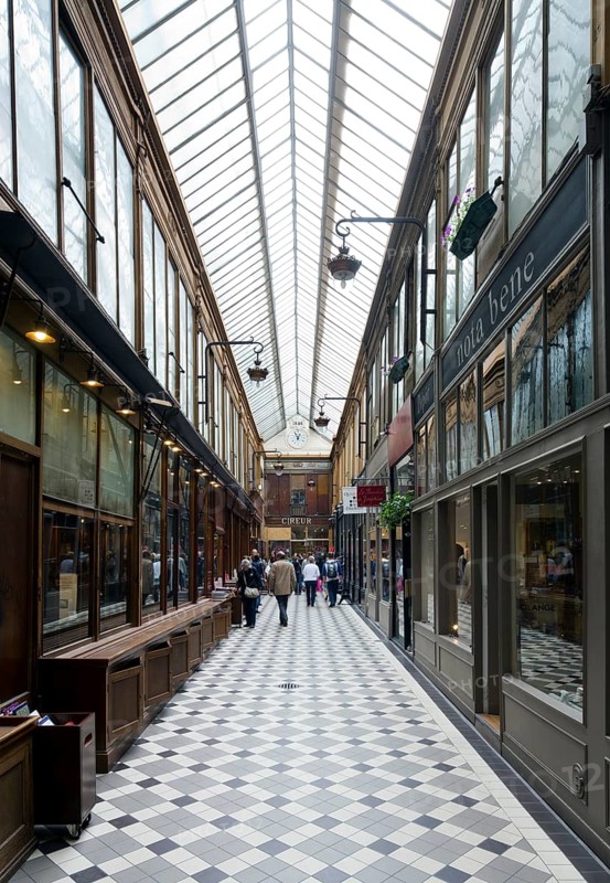 Covered shopping arcade