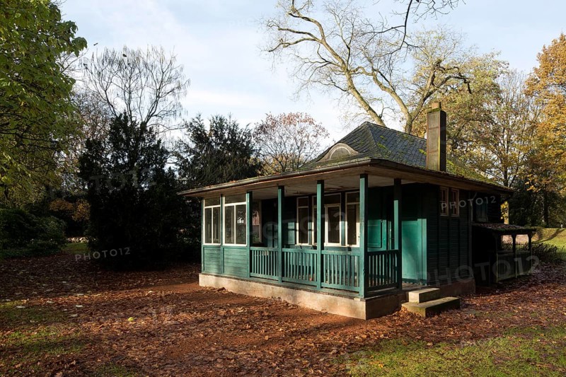 Built between 1928 and 1930 by Ludwig Mies van der Rohe as a residential building, garden house of Haus Esters, built around 1923, Deutsche Werkstätten Dresden-Hellerau, design: Hans Poelzig or Richard Riemerschmidt