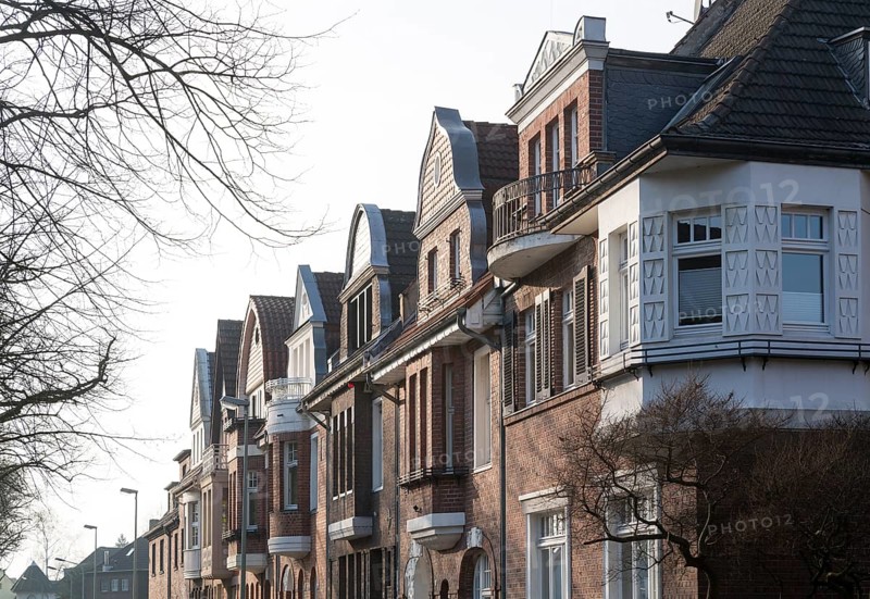 Krefeld, Gutenbergstraße housing estate, Art Nouveau houses
