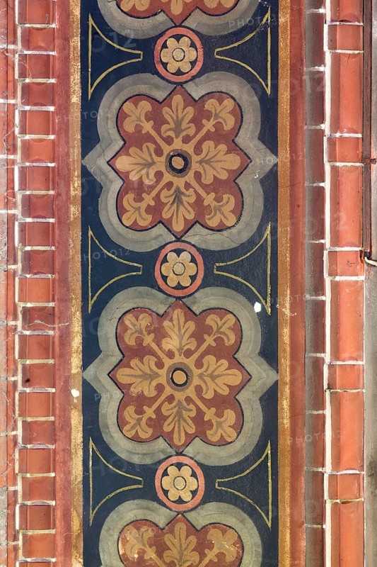 Berlin Prenzlauer Berg, Immanuelkirche, wall painting on a pillar