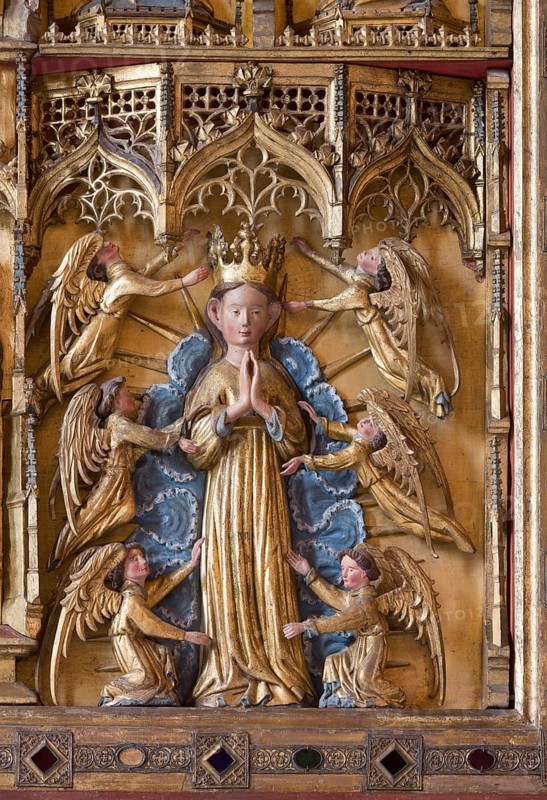 Right wing with Marian coronation, St., Saint, Saint