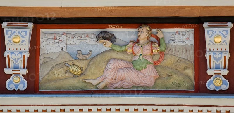 House to the wide hearth, allegory sense of touch (Tactus)