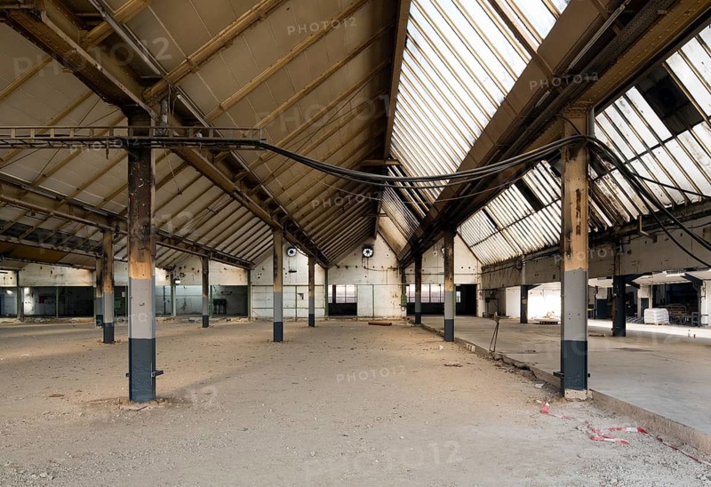 Shed hall of the dye works, built in 1931/1935 by Mies van der Rohe