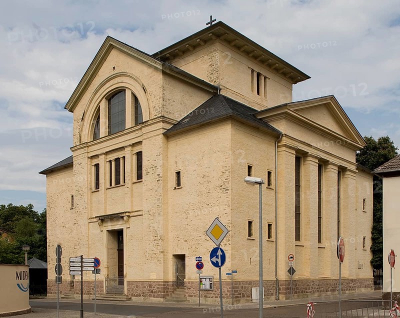 Castle church of St. Maria, built in 1830 by Christian Gottfried Heinrich Bandhauer, St., Sankt, Saint