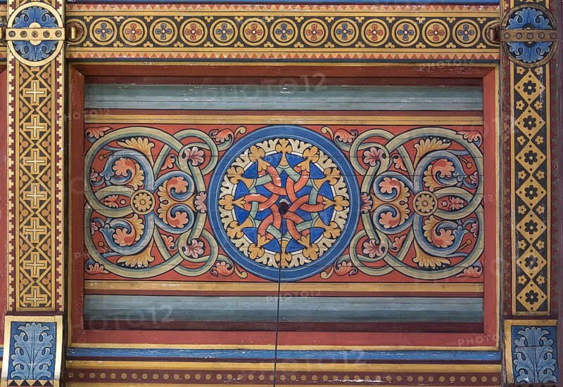 Built in 1893, ceiling paintings by Adolf Quensen, St., Sankt, Saint
