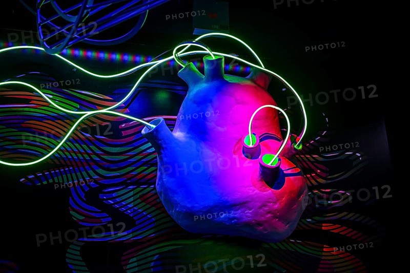 Neon Heart, Meow Wolf Museum, Area 15, Las Vegas, Nevada, USA, North America