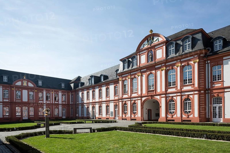 Prelature courtyard, view of the prelature to the south-west