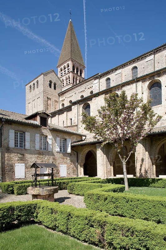 View from the cloister to the west towers, St., Sankt, Saint