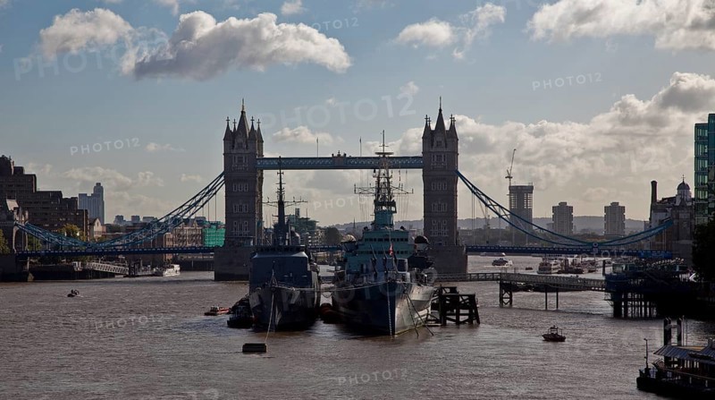 In service 1939-1964, permanently moored on the Thames in front of Tower Bridge
