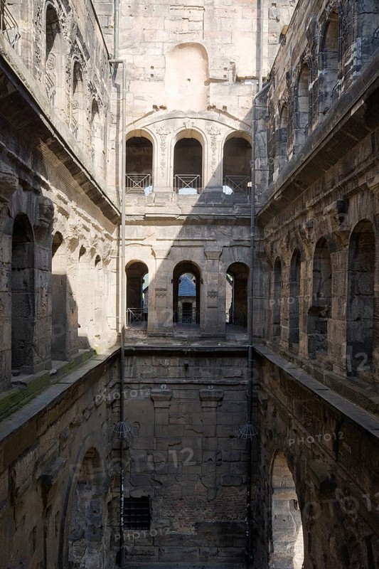 Interior of the church of the medieval Simeonstift, 11th century, St., Sankt, Saint