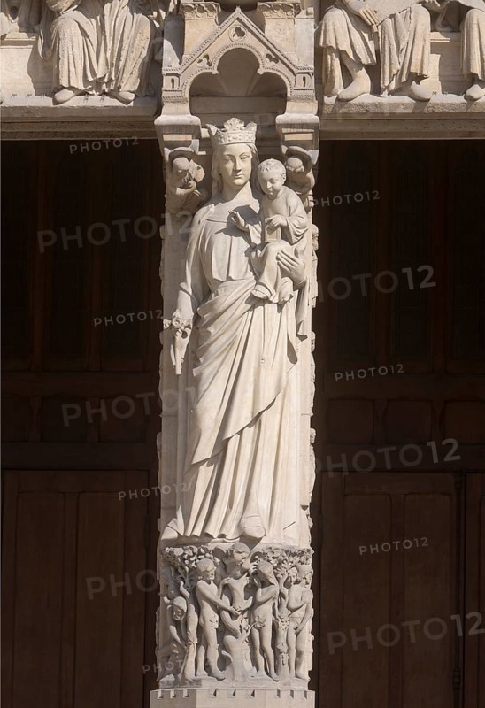 Northern west portal, depiction of the Virgin Mary, St., Saint, Saint
