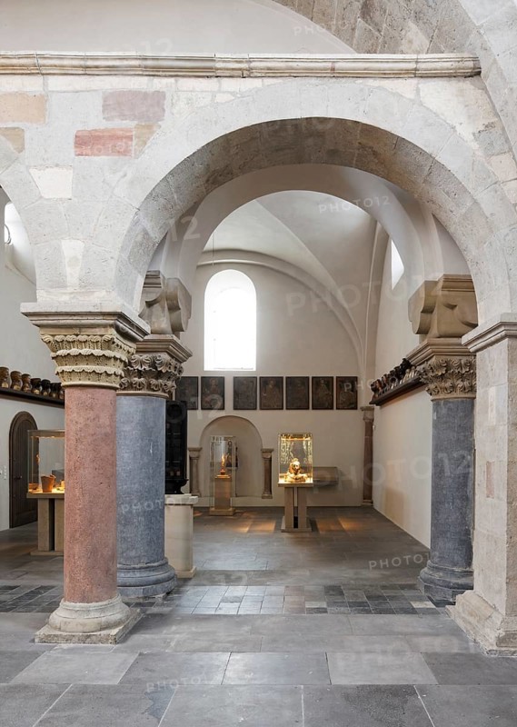 West gallery, view to the west into the treasury, St., Sankt, Saint
