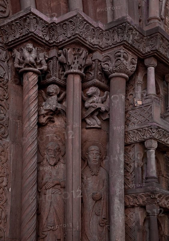 Galluspforte around 1185, right jamb, St., Sankt, Saint