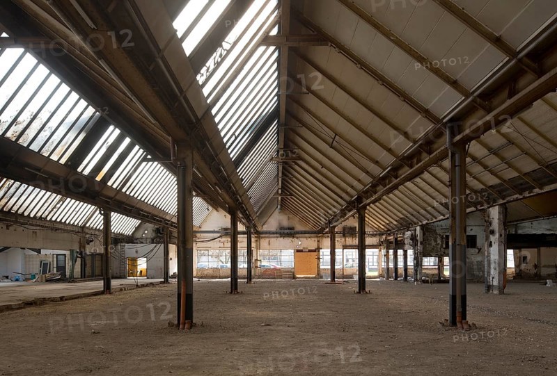 Shed hall of the dye works, built in 1931/1935 by Mies van der Rohe