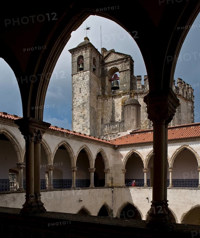Christusritterburg, Templar church seen from the east from the upper floor of the cloister of the ablution, St., Sankt, Saint