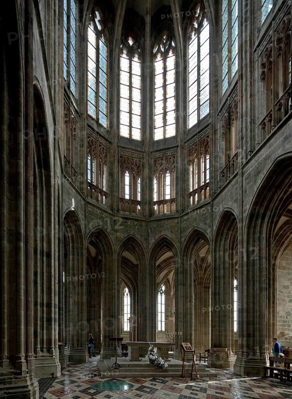 Choir inside facing east, built 1446-1521, St., Sankt, Saint
