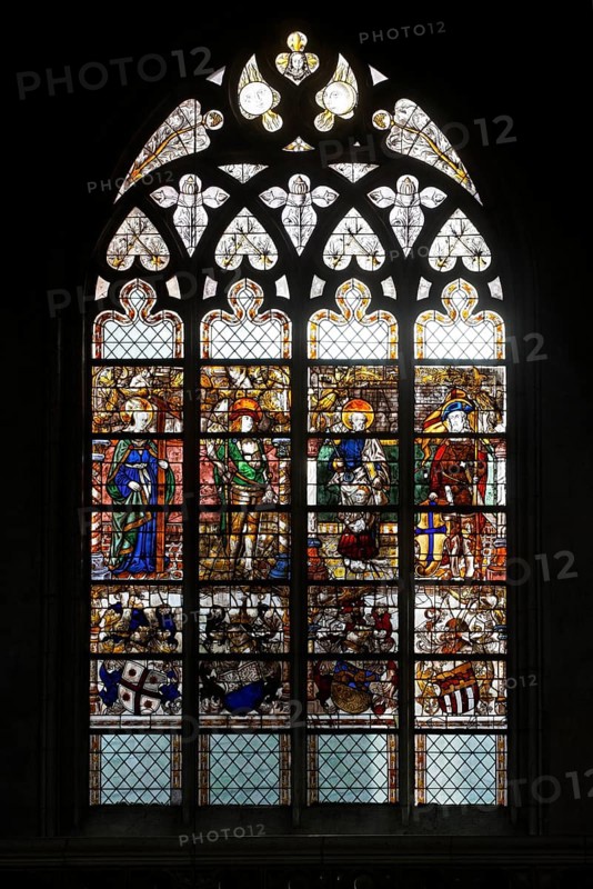 Second south-west clerestory window, St., Sankt, Saint