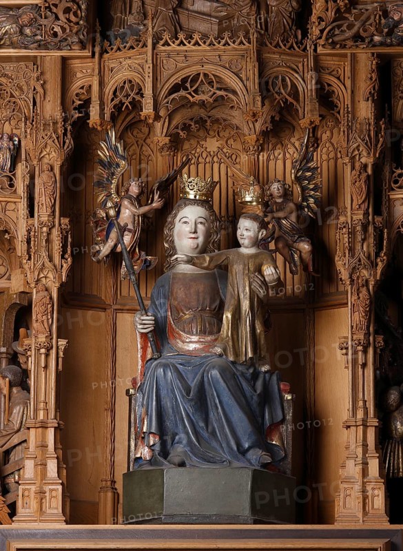 Altar of the Virgin Mary in the high choir, 1510/1515 by Henrik Douvermann and Jakob Dericks, image of the Virgin Mary, St., Sankt, Saint