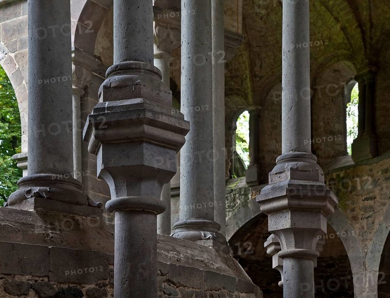 Heisterbach, abbey ruins Ruins of the abbey church Built 1202-37 Partial view View inside to the north 1803-33 Demolished except for the apse, St., Sankt, Saint