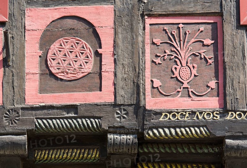 Half-timbered houses Breite Straße 39, detail
