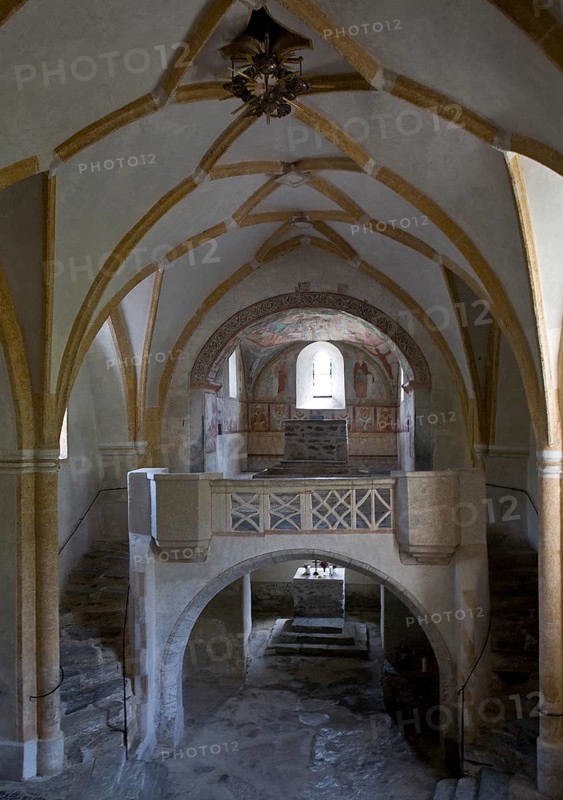 Austria Matrei East Tyrol OT Ganz St Nikolai. Inside. Gallery, St, Saint, Saint