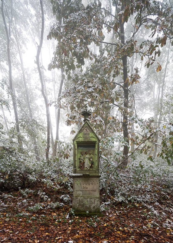 Station of the Way of the Cross in the forest, St., Saint, Saint