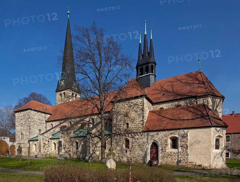 Groß Ammensleben, former monastery church. St Peter and Paul of SSO Pillar basilica begun in the 12th century Northwest tower built from 1470 to early 16th century. Benedictine monastery, St, Saint, Saint