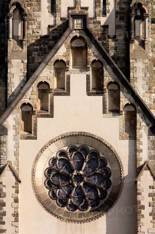 Built in 1902/1904 by Prof. Eduard Arnold, west façade, St., Sankt, Saint