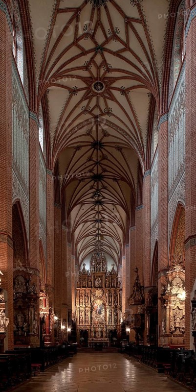 Former Cistercian church, central nave facing east, St., Sankt, Saint