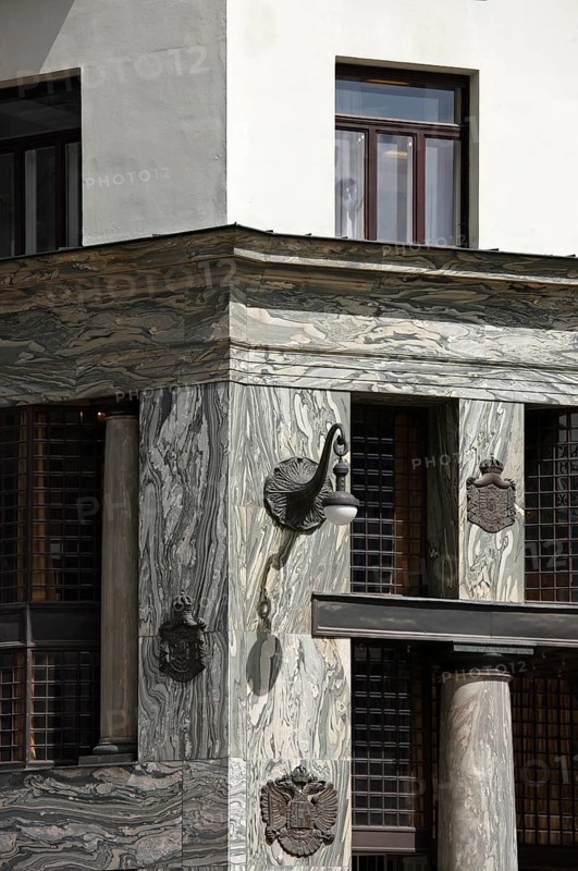 Built 1910-1911 by Adolf Loos, façade detail